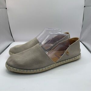 Women's Beige Suede Flats